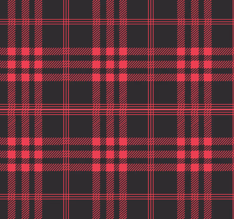Stripe Wallpaper Christmas Tartan Pattern - TenStickers