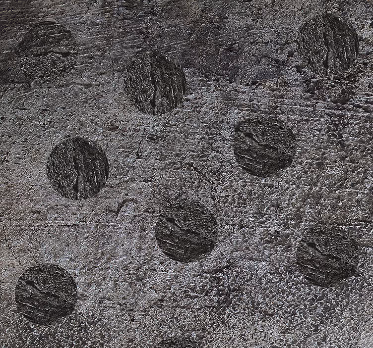 Abstract Circular Motifs Textured Pattern Wallpaper - TenStickers