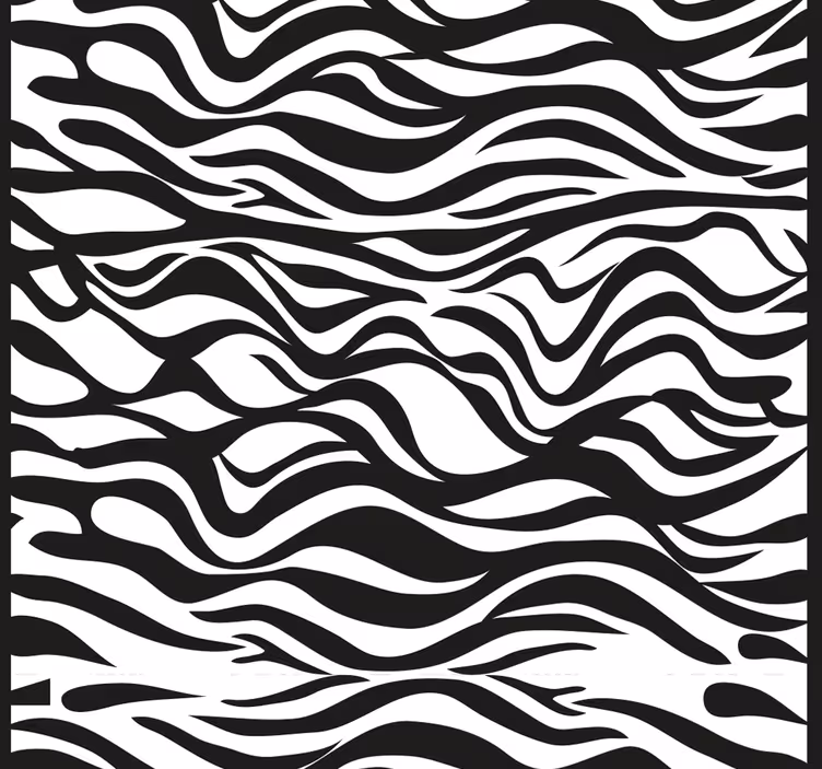 Zebra Stripes Animal Print Wallpaper - TenStickers