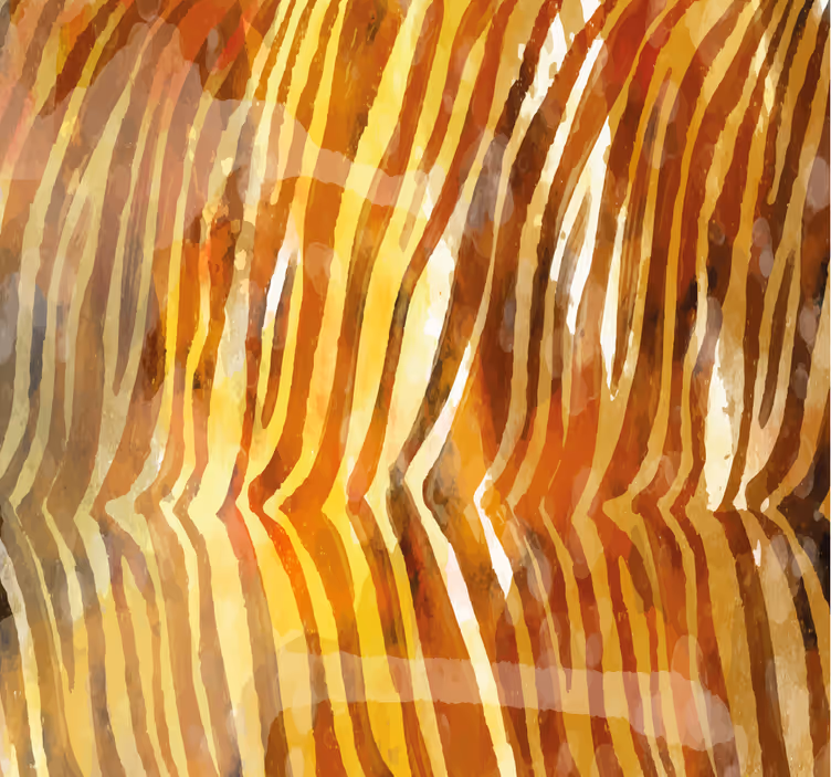 Abstract Organic Lines wallpaper zebras - TenStickers