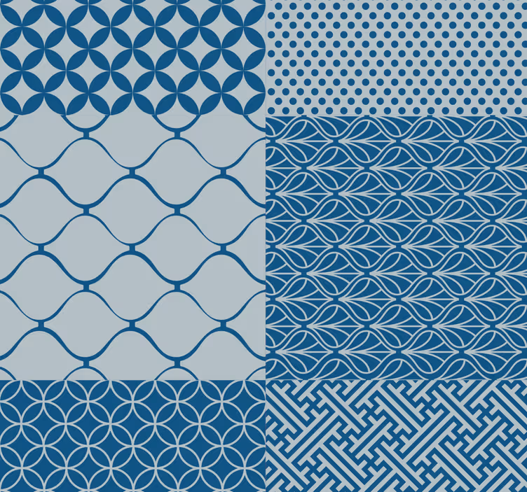 Oriental mosaic Ornamental Wallpaper - TenStickers