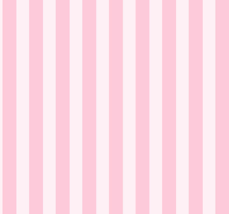 White and pink vertical striped bedroom wallpaper - TenStickers
