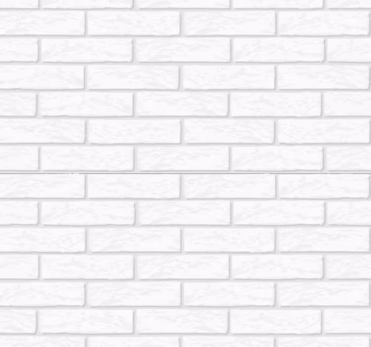 Brick wall living room white wallpaper - TenStickers