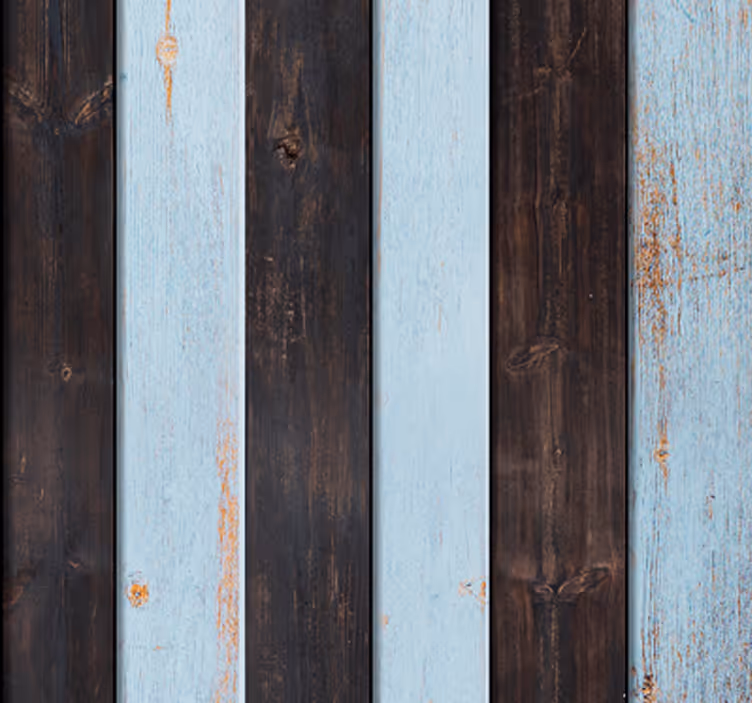 Rustic Wooden Striped Wallpaper - TenStickers