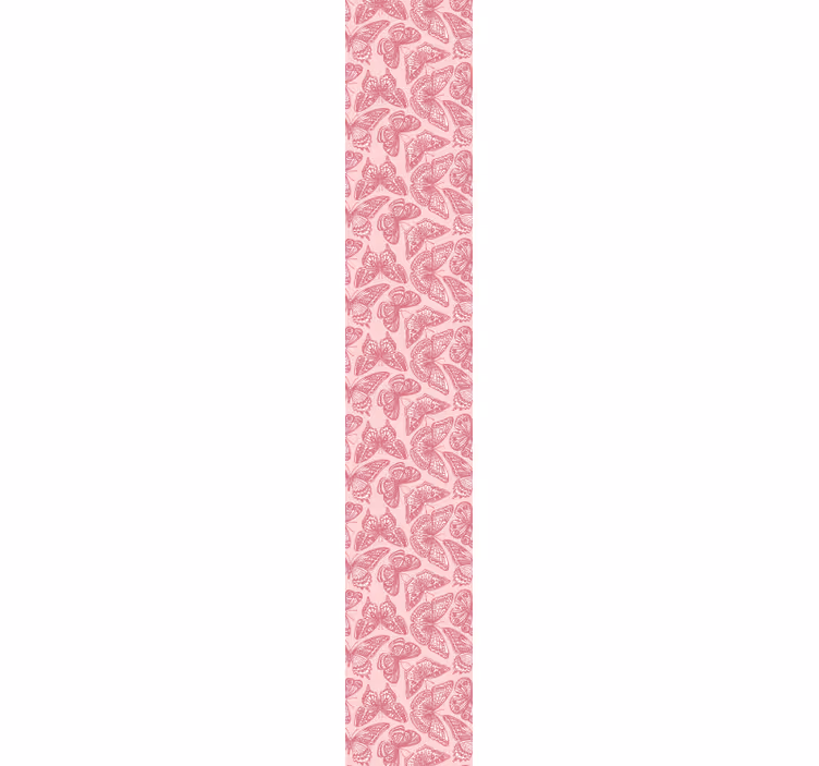 Intricate butterfly pattern wallpaper - TenStickers
