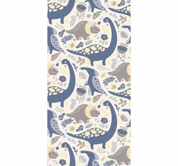 Dinosaur Pattern dinosaurs wallpaper - TenStickers