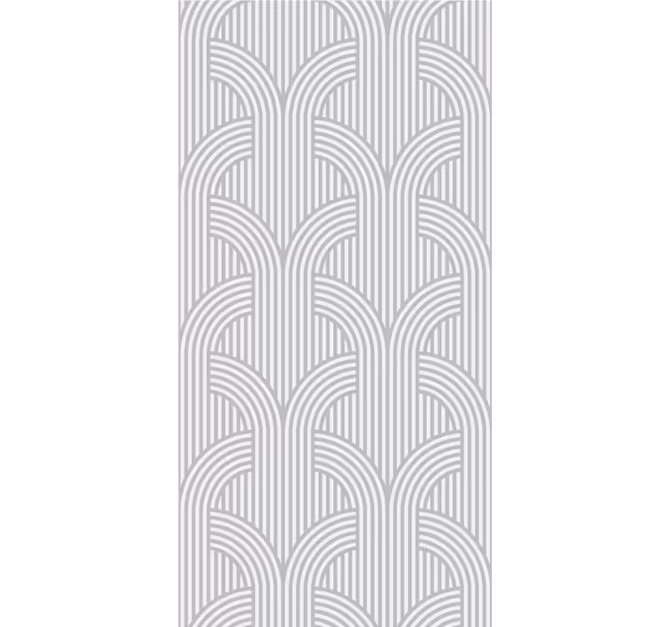 Arching Lines Pattern geometric wallpaper - TenStickers