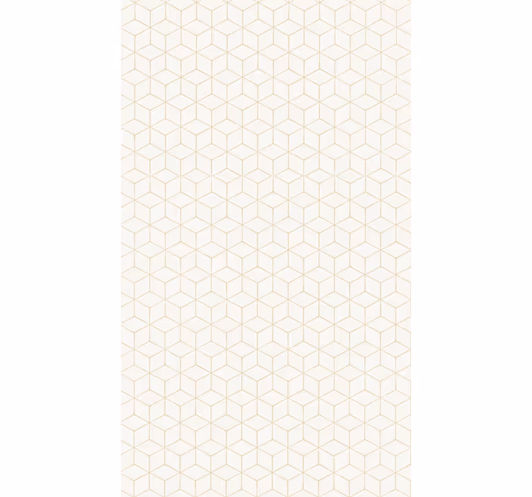 Geometric wallpaper geometric cube pattern - TenStickers