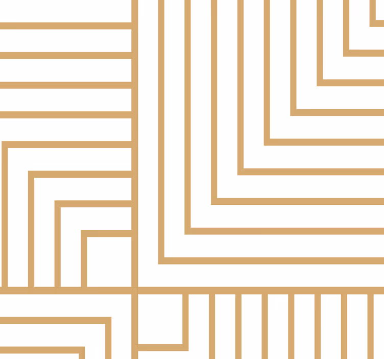 Geometric wallpaper in a geometric maze design - TenStickers