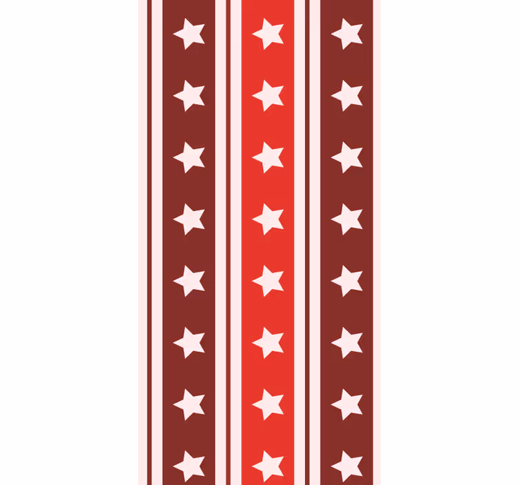 Wallpaper vertically striped starry pattern - TenStickers