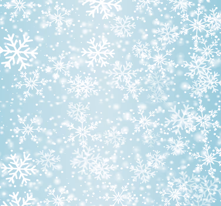 Snowflake Pattern holiday christmas wallpaper - TenStickers