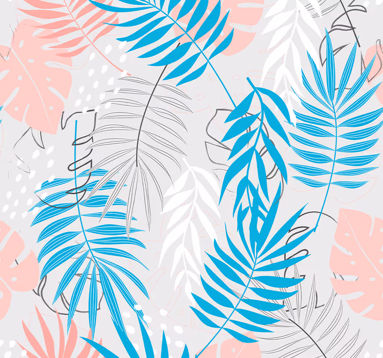 Tropical Leaf Patterns leaves wallpaper - TenStickers