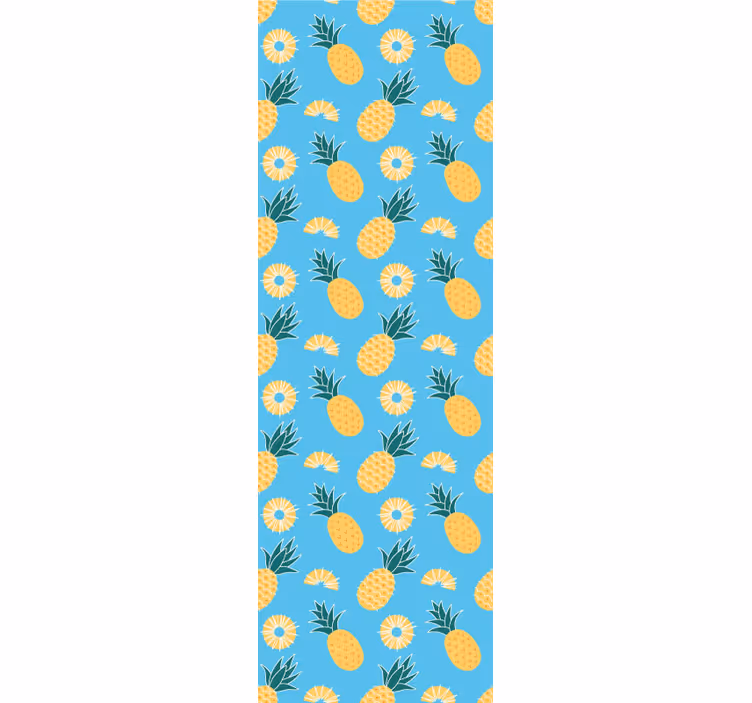 Tropical Pineapple Print animals wallpaper - TenStickers