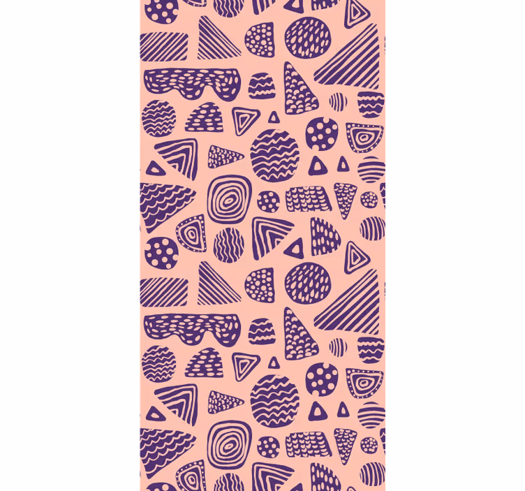 Living area wallpaper geometric shapes collection - TenStickers