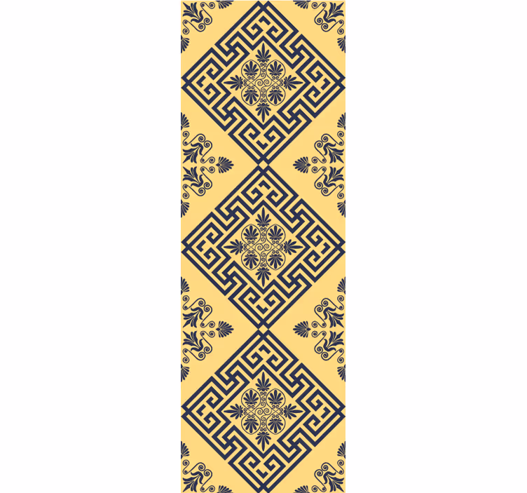 Geometric Ceramic tile effect wallpaper - TenStickers