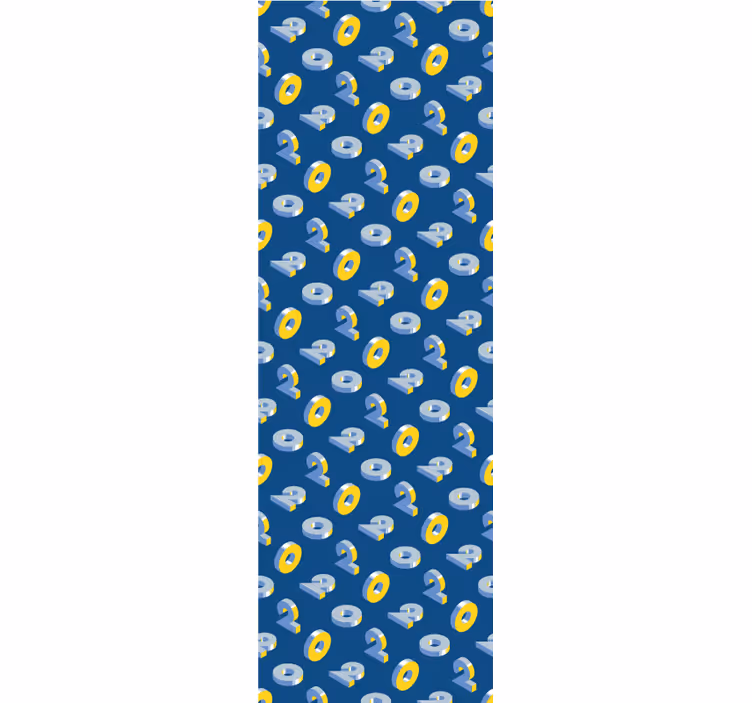 Geometric Eye Pattern children's wallpaper - TenStickers