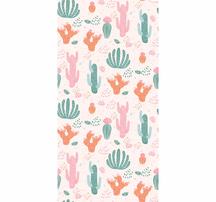 Children's wallpaper cactus patterns - TenStickers