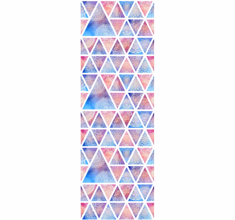 Geometric wallpaper geometric triangular array - TenStickers