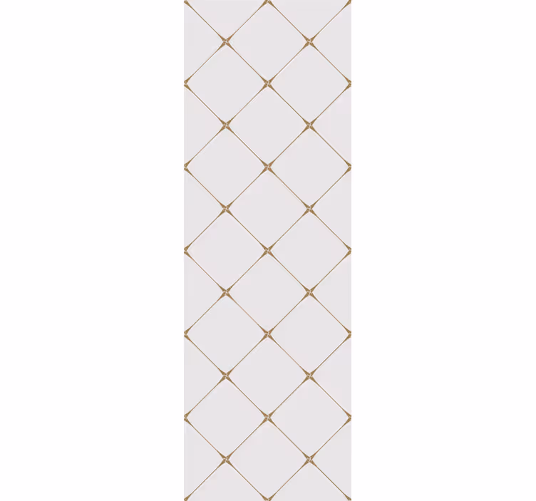 Geometric diamond squares lines living room wallpaper - TenStickers