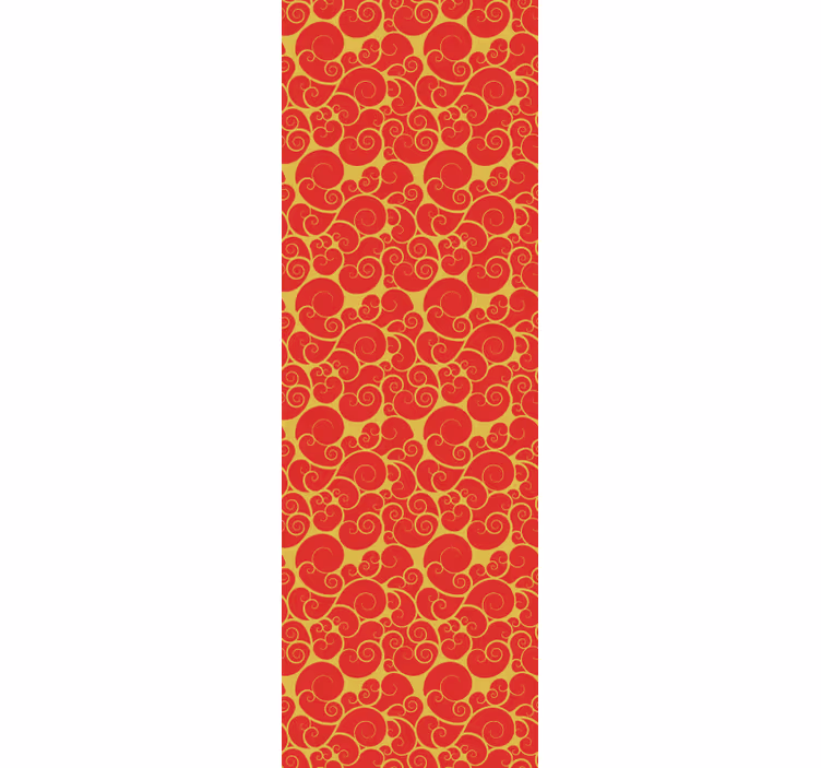 Living area wallpaper ornate swirls design - TenStickers