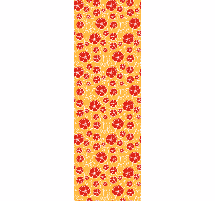 Ornate Citrus Pattern ornamental wallpaper - TenStickers