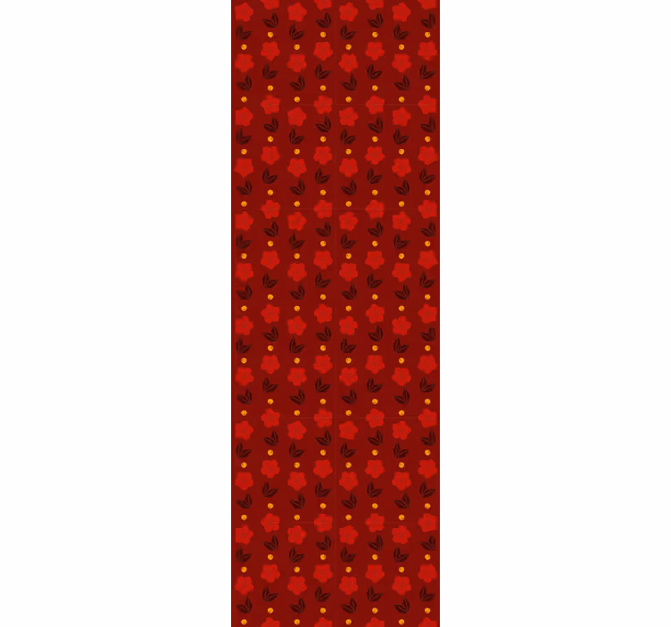 Crimson Polka Dots polka dots wallpaper - TenStickers