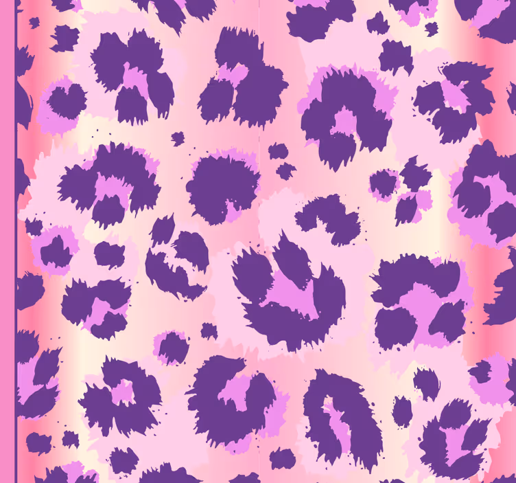 Pink leopard fur imitation bedroom wallpaper - TenStickers