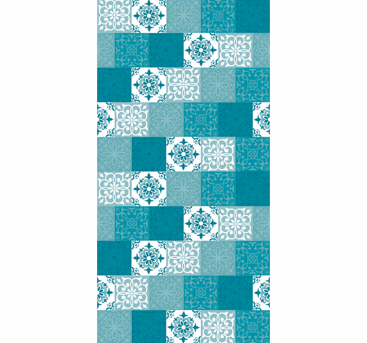 Ornamental Tiles tile effect wallpaper - TenStickers