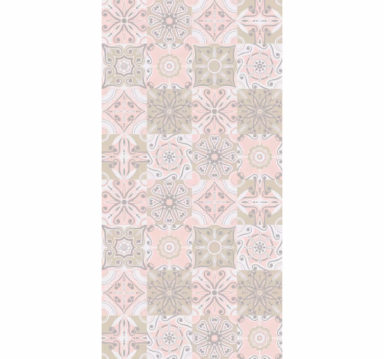 Tile effect wallpaper in mosaic design - TenStickers