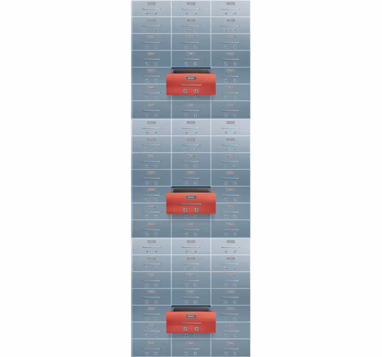 Commercial Lockers wallpaper industrial - TenStickers