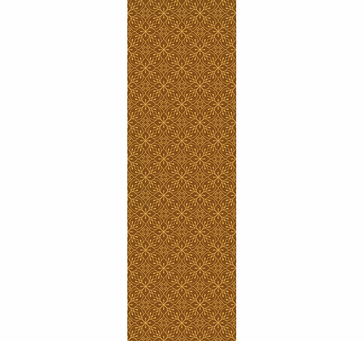 Geometric Floral tile effect wallpaper - TenStickers