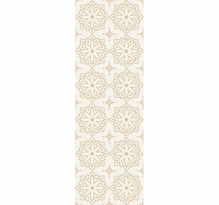 Floral wallpaper with floral ornament design - TenStickers