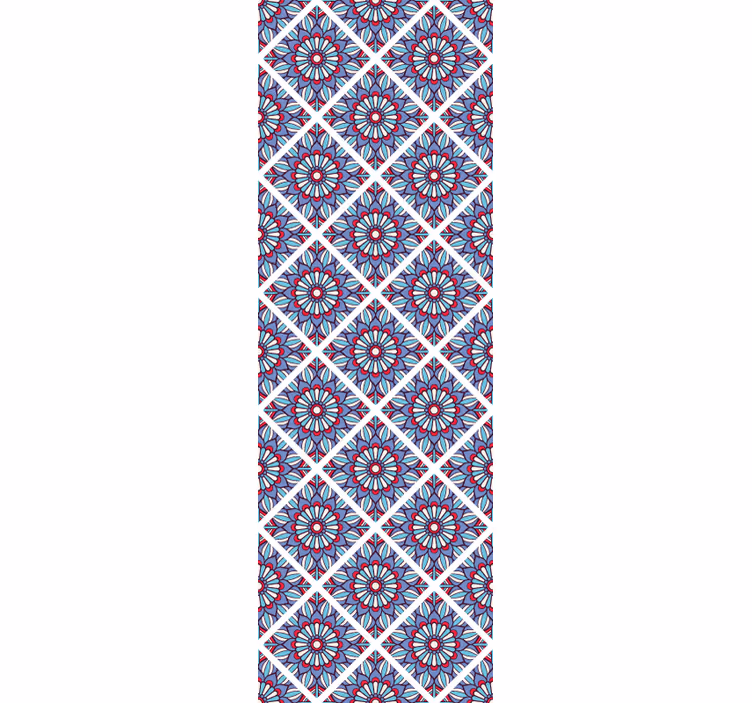 Geometric Botanical Grace floral wallpaper - TenStickers