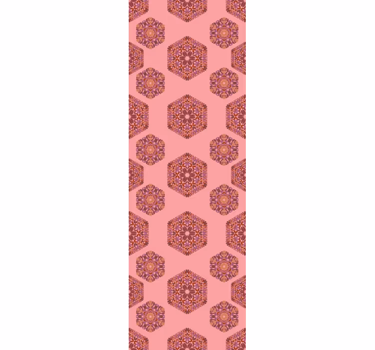 Ornate Hexagons ornamental wallpaper - TenStickers