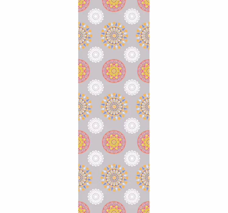 Geometric Medallions living area wallpaper - TenStickers
