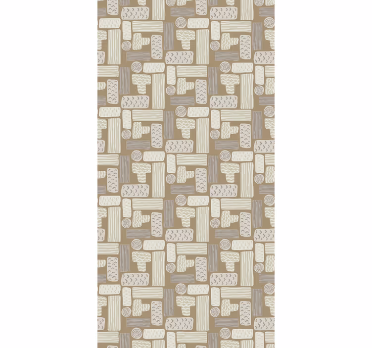 Geometric Stone marble effect wallpaper - TenStickers