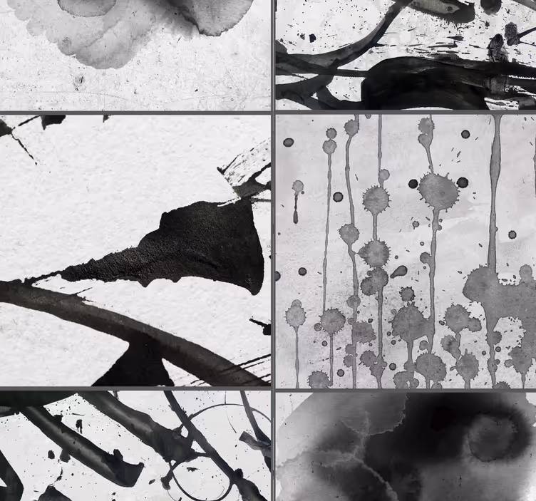 Dripping Paint Abstract Wallpaper - TenStickers