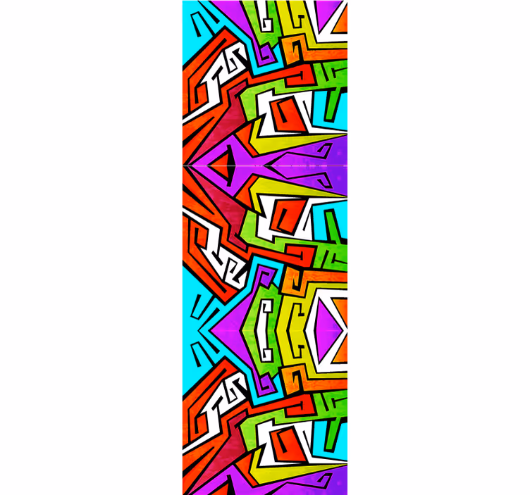 Teenage bedroom wallpaper geometric brightness - TenStickers