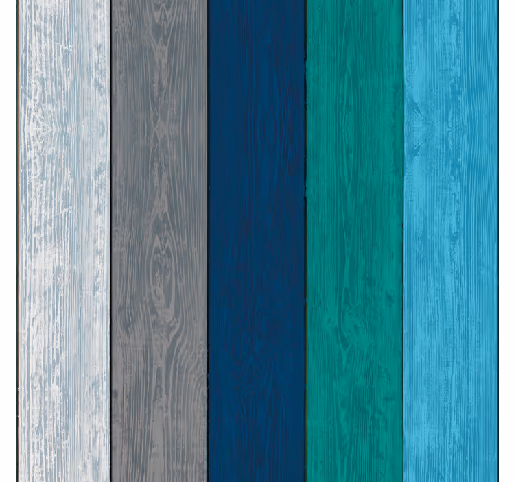 Beach Hut Wood Stripe Wallpaper - TenStickers