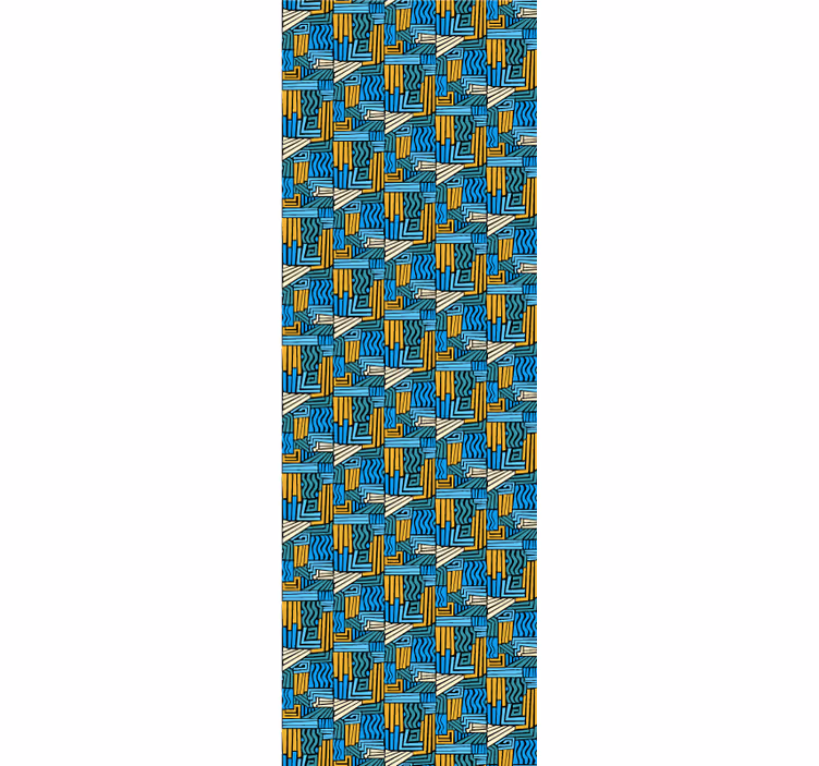 Geometric wallpaper geometric interlace - TenStickers