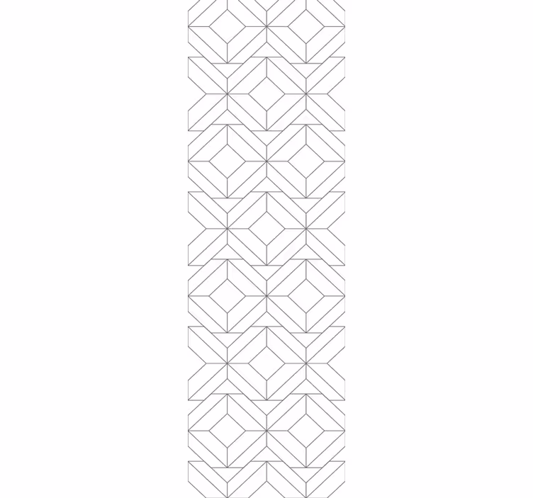Cubic Pattern wallpaper geometric - TenStickers