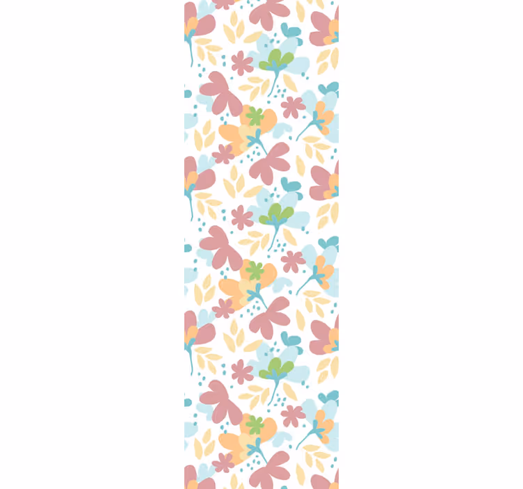 Floral Pattern Decor flowers wallpaper - TenStickers