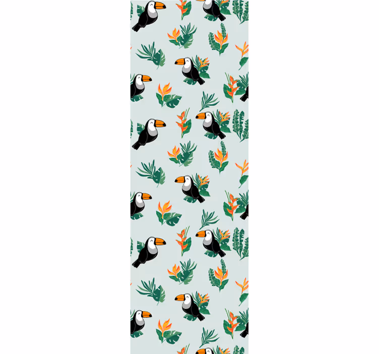 Tropical Toucans Design animals wallpaper - TenStickers