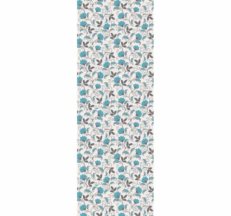 Botanical Tile Motivation floral wallpaper - TenStickers