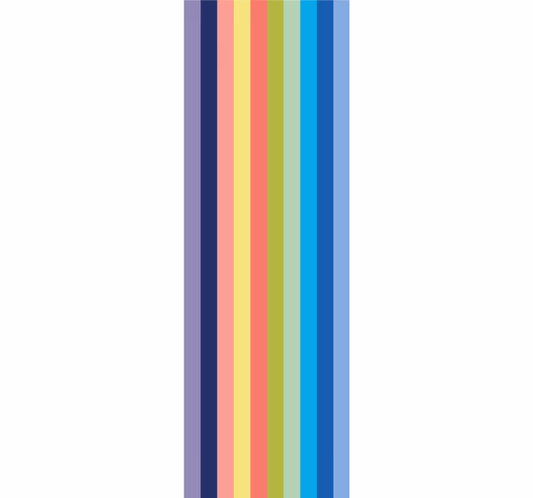 Vibrant Pattern horizontal stripe wallpaper - TenStickers