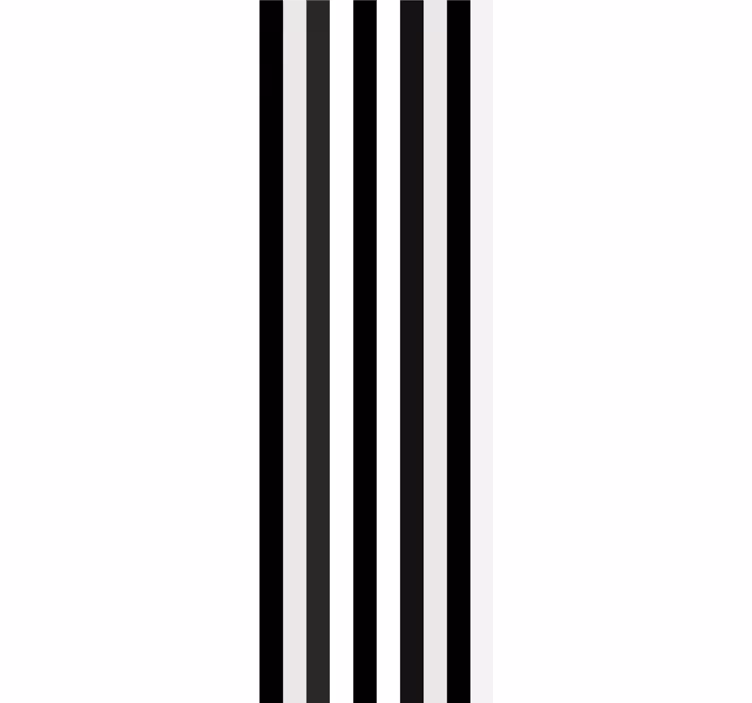 Stripe wallpaper Vertical black and white - TenStickers