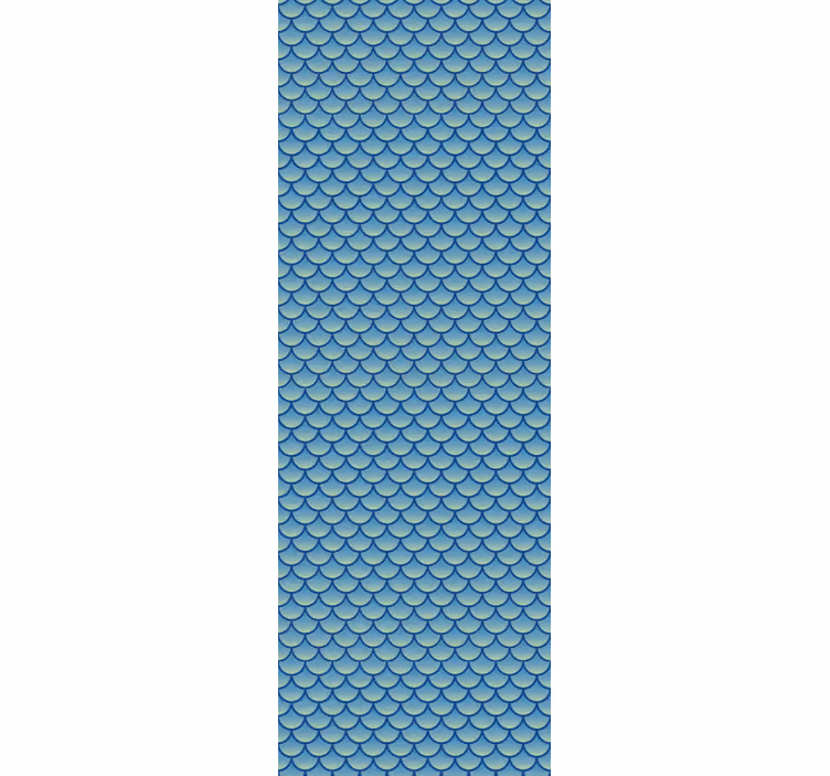 Fish Scale Pattern wallpaper geometric - TenStickers