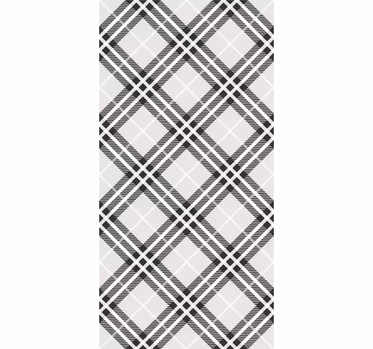 Linear Diamond Pattern wallpaper geometric - TenStickers