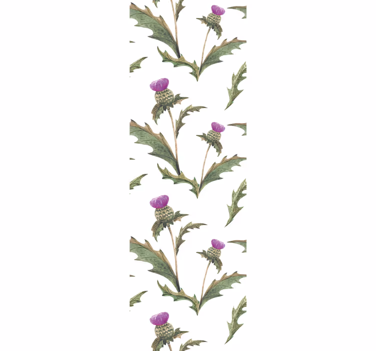 Scottish thistles nature bedroom wallpaper - TenStickers