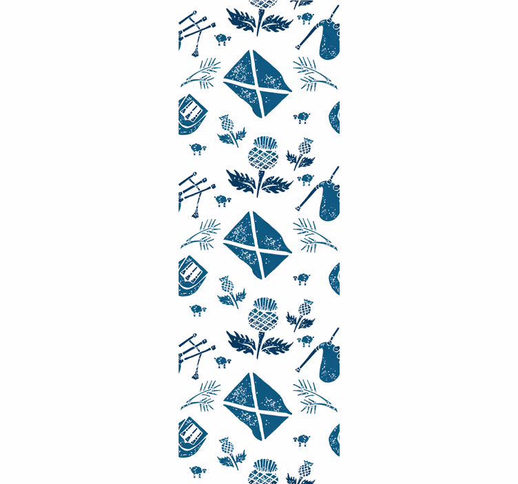 Living area wallpaper with medieval patterns - TenStickers